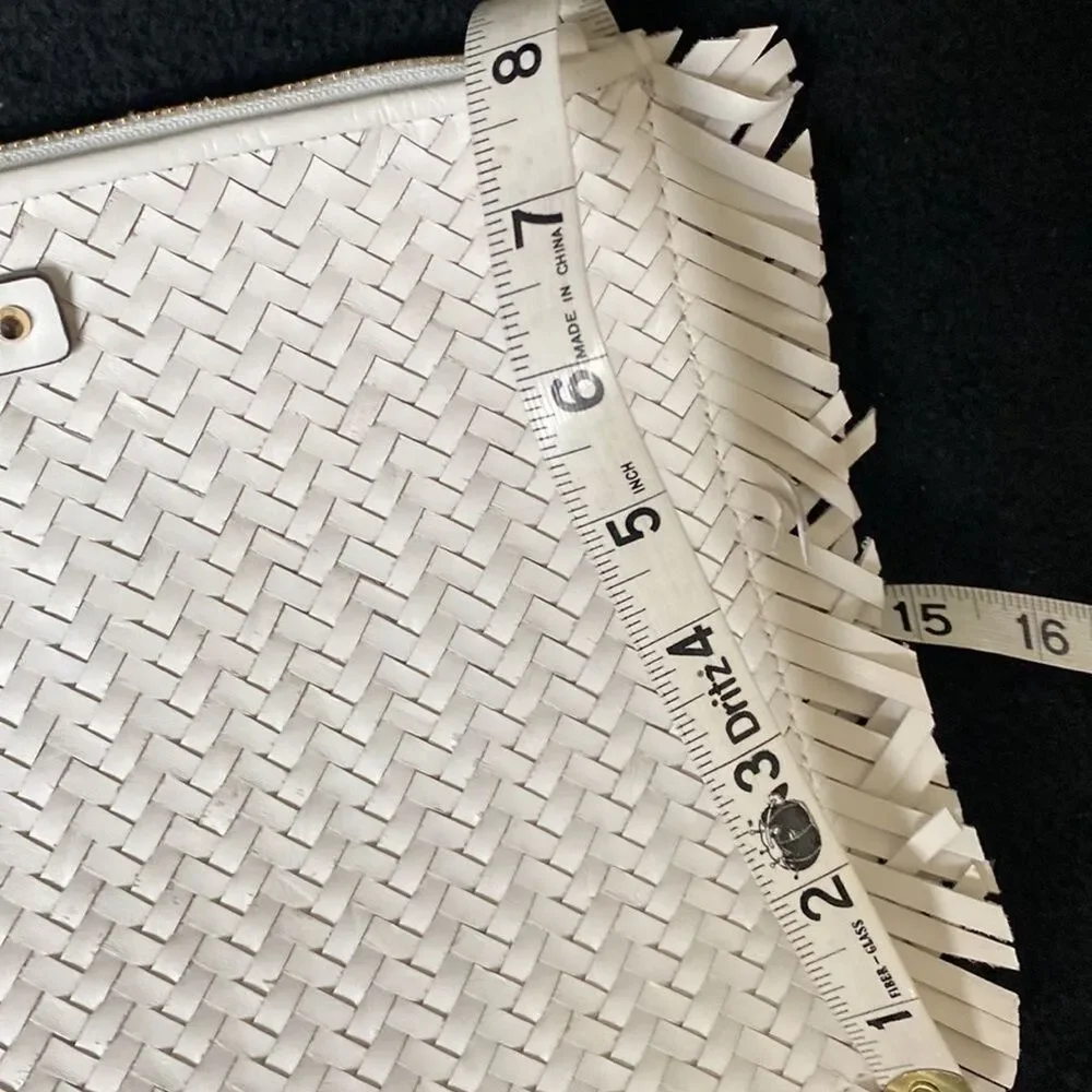 Michael Kors Jet Set  Large Woven leather Clutch